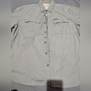 Field & Stream Men's Light Green Casual Button Down Shirt